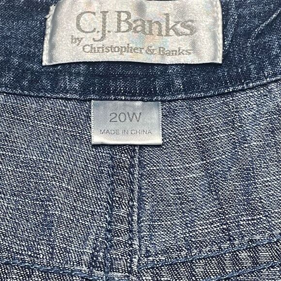 CJ Banks Medium Wash Denim Skirt N0740 - Picture 4 of 9